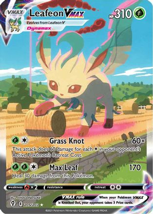 Leafeon VMAX (Alternate Art Secret) 205/203  - Holofoil - Secret Rare