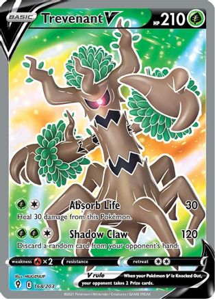 Trevenant V (Full Art) 168  - Holofoil - Ultra Rare