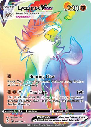 Lycanroc VMAX (Secret) 213  - Holofoil - Secret Rare