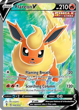 Flareon V (Full Art) 169  - Holofoil - Ultra Rare