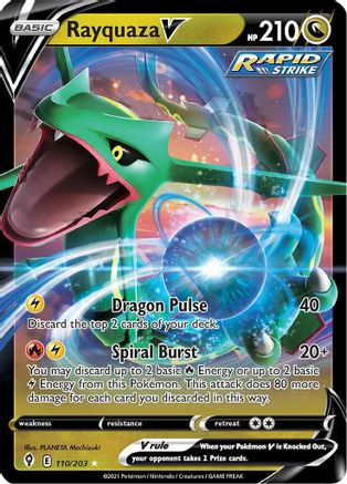 Rayquaza V 110  - Holofoil - Ultra Rare