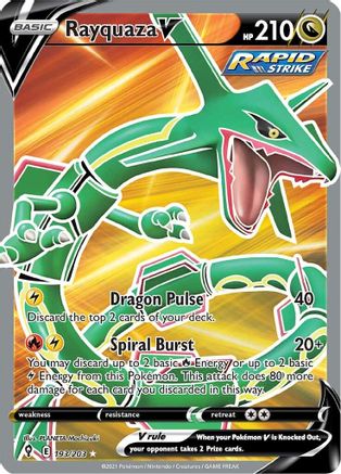 Rayquaza V (Full Art) 193  - Holofoil - Ultra Rare