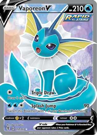 Vaporeon V (Full Art) 172  - Holofoil - Ultra Rare