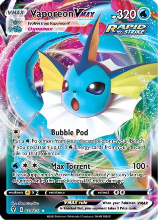 Vaporeon VMAX 030  - Holofoil - Ultra Rare
