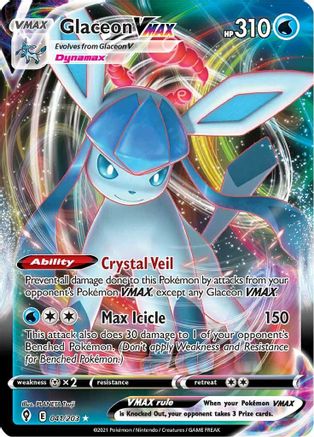 Glaceon VMAX 041  - Holofoil - Ultra Rare