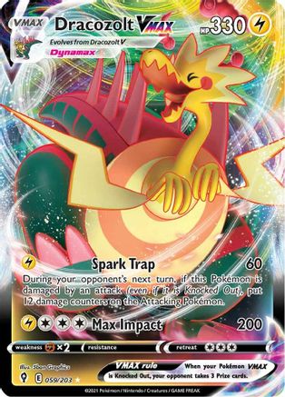 Dracozolt VMAX 059  - Holofoil - Ultra Rare