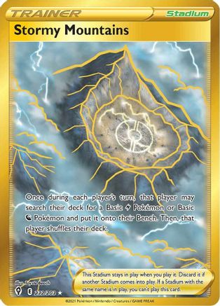 Stormy Mountains (Secret) 232  - Holofoil - Secret Rare