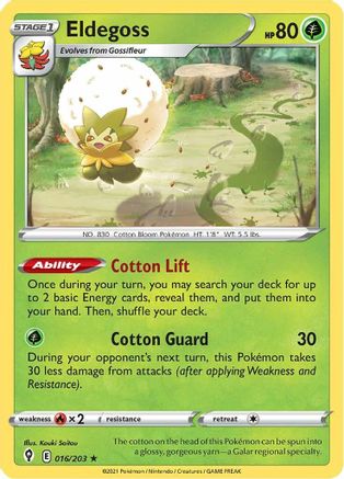 Eldegoss 016  - Holofoil - Holo Rare