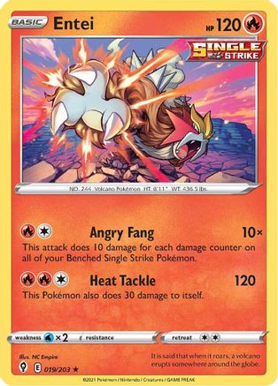 Entei 019  - Holofoil - Holo Rare