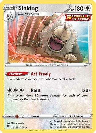 Slaking 131  - Holofoil - Holo Rare