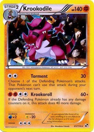 Krookodile - 65/114 (Cracked Ice Holo)/114  - Holofoil - Promo