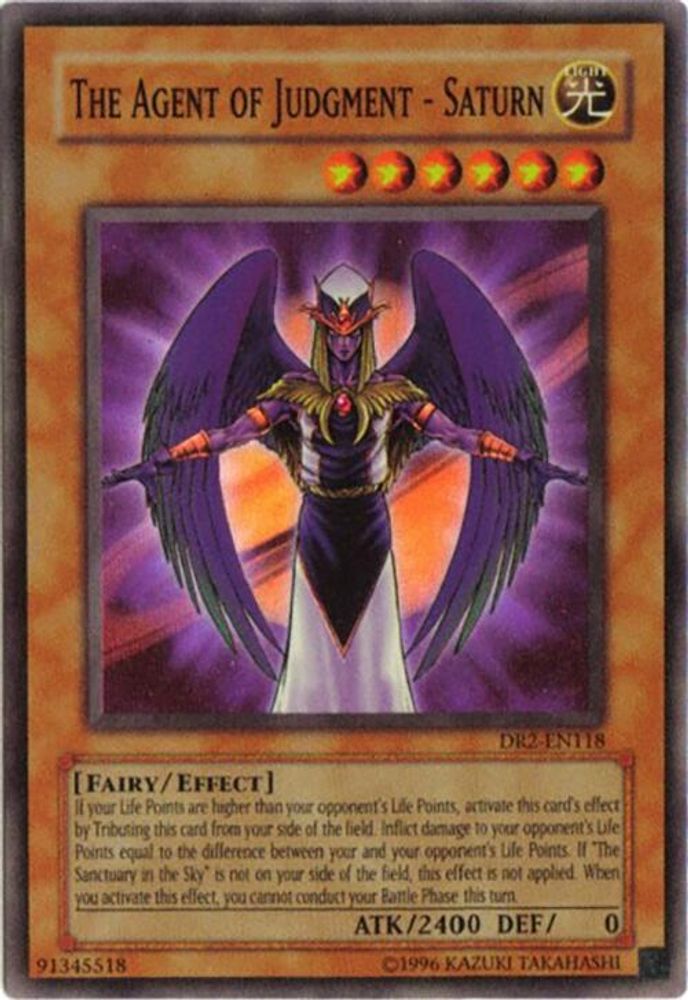 The Agent of Judgment - Saturn (DR2-EN118) - Super Rare