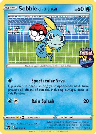 Sobble on the Ball (Pokemon Futsal) 005/005  - Promo
