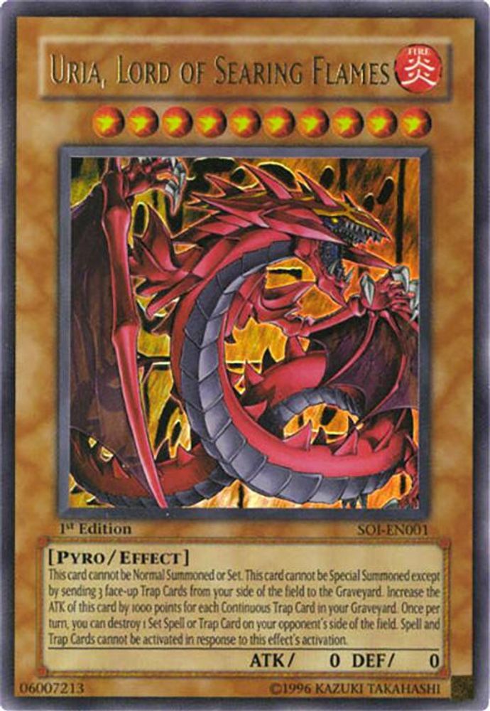 Uria, Lord of Searing Flames (SOI-EN001) - Ultra Rare
