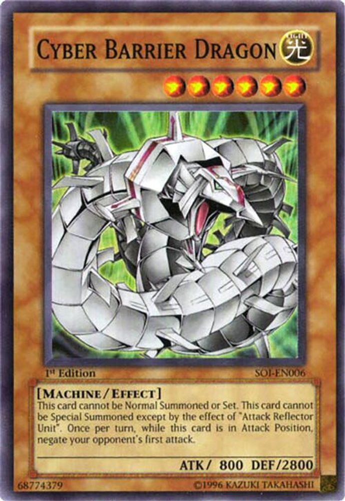 Cyber Barrier Dragon (SOI-EN006) - Super Rare