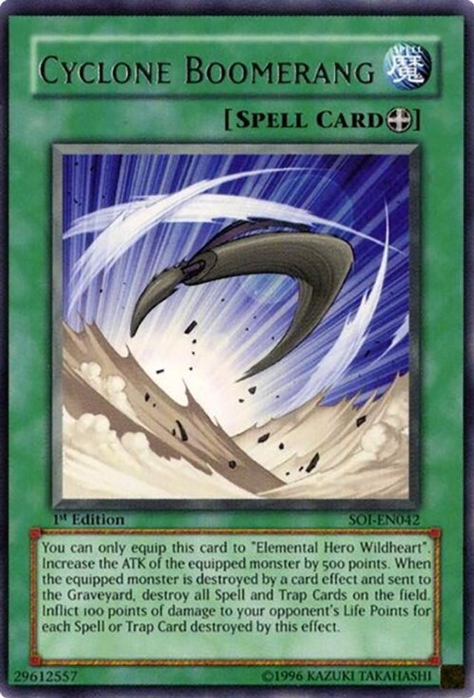 Cyclone Boomerang (SOI-EN042) - Rare