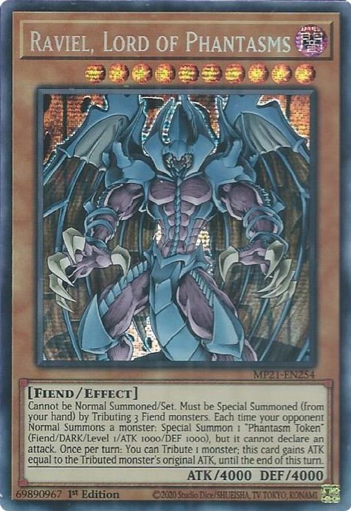 Raviel, Seigneur des Fantasmes [MP21-EN254] Prismatic Secret Rare 