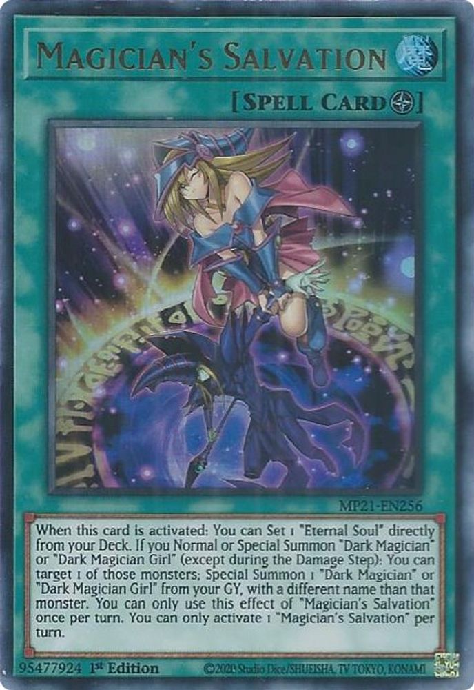 Magician's Salvation (MP21-EN256) - Ultra Rare