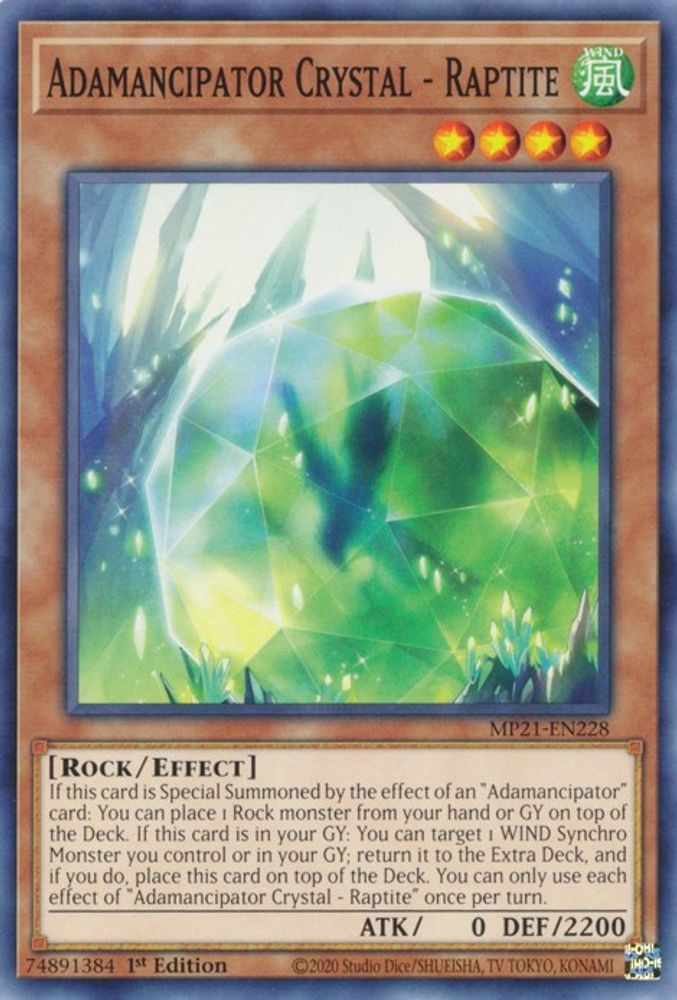 Adamancipator Crystal - Raptite (MP21-EN228) - Common