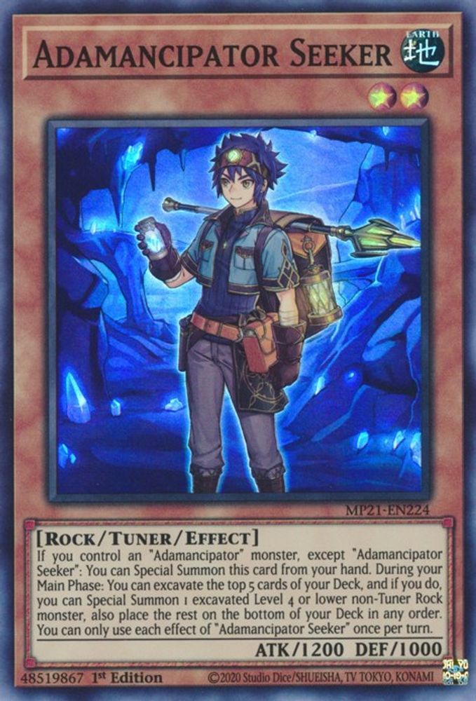 Adamancipator Seeker (MP21-EN224) - Super Rare