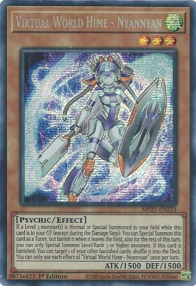 Virtual World Hime - Nyannyan (MP21-EN223) - Prismatic Secret Rare