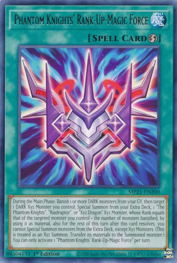 Phantom Knights' Rank-Up-Magic Force (MP21-EN200) - Rare