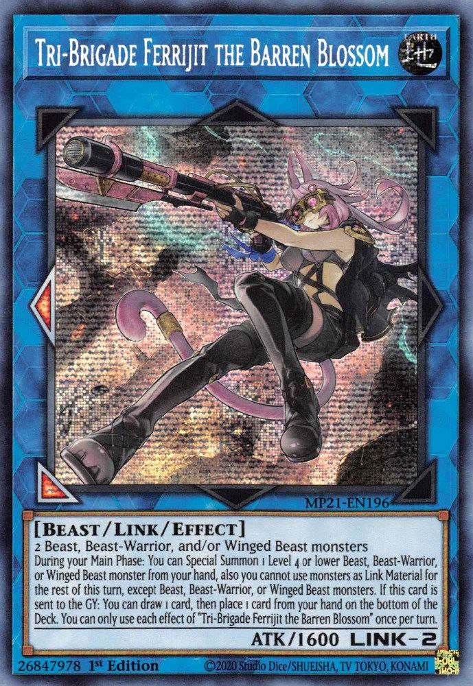 Tri-Brigade Ferrijit the Barren Blossom (MP21-EN196) - Prismatic Secret Rare
