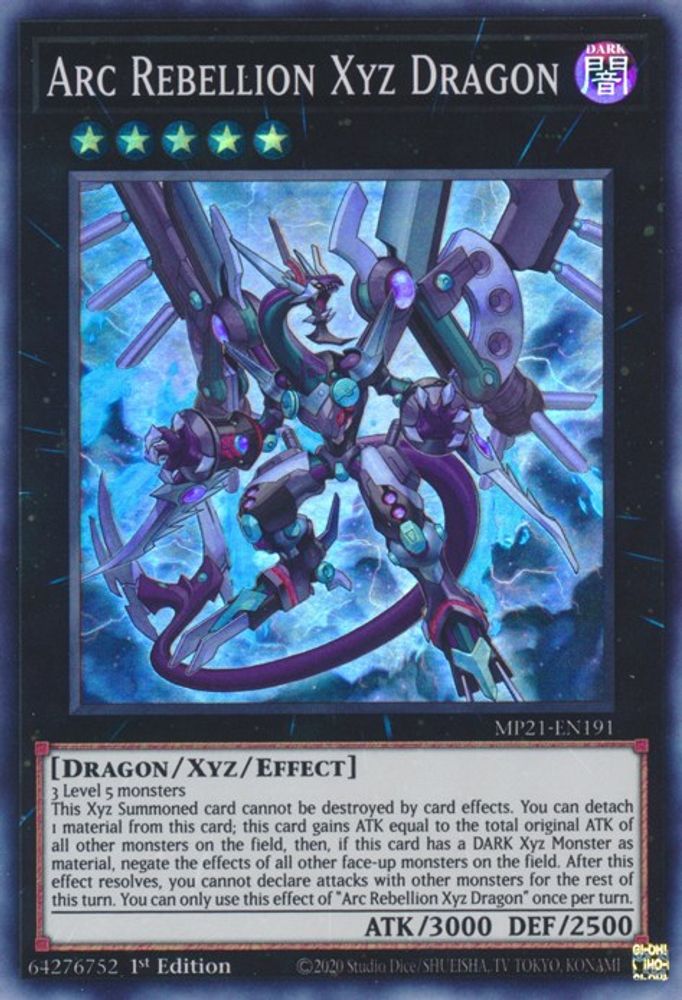 Arc Rebellion Xyz Dragon (MP21-EN191) - Super Rare