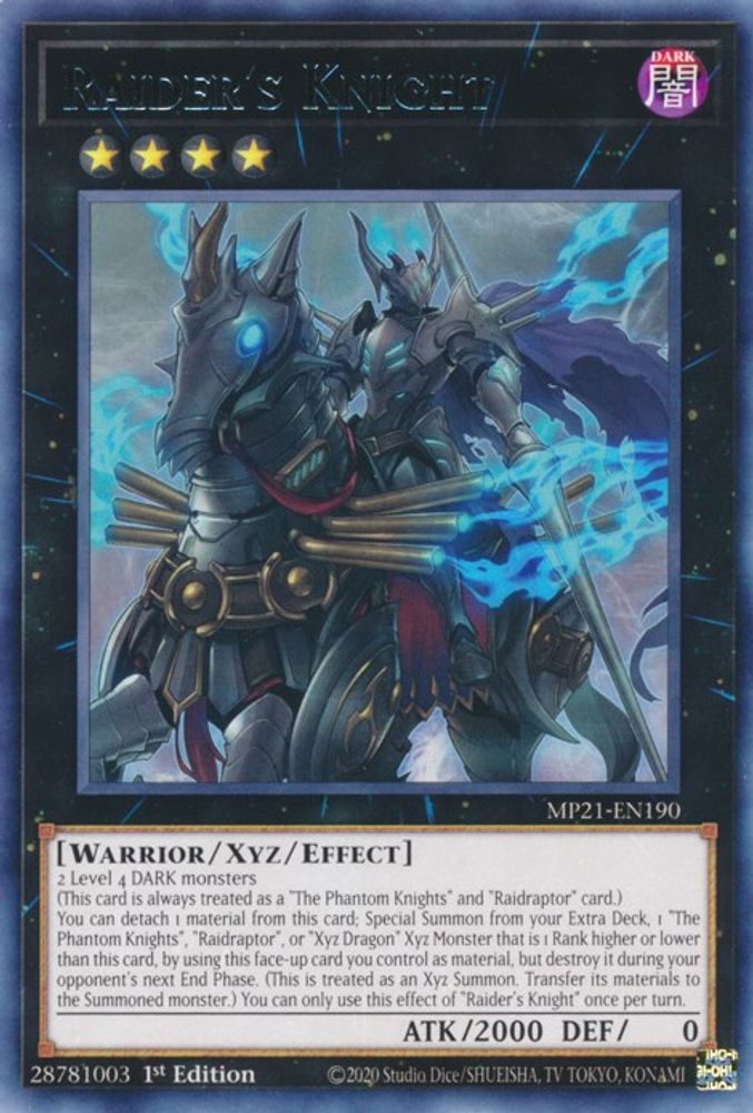 Raider's Knight (MP21-EN190) - Rare