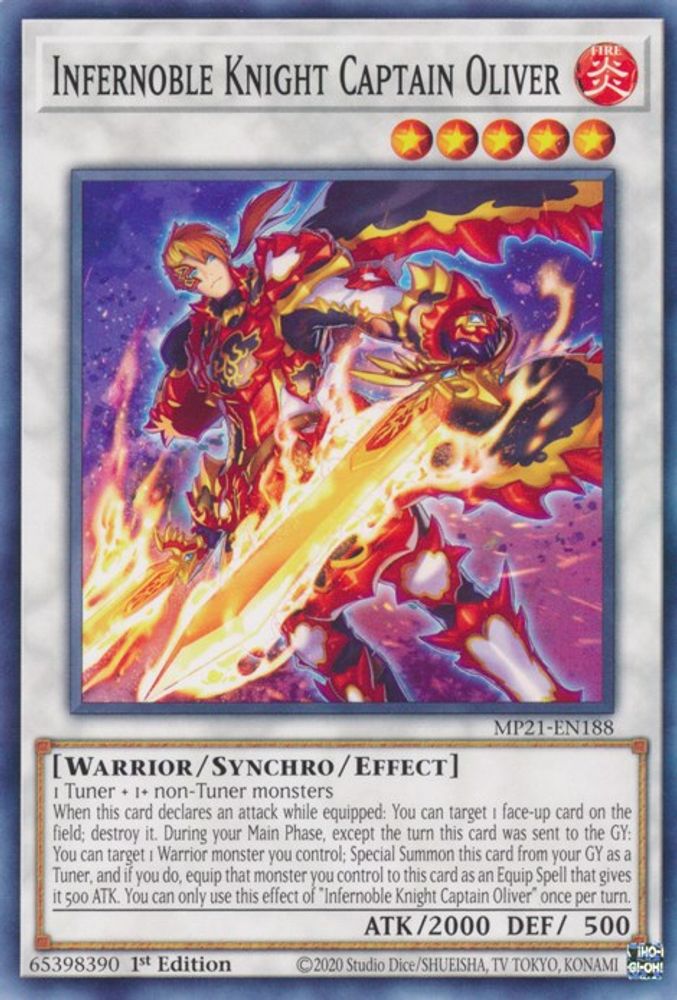 Infernoble Knight Captain Oliver (MP21-EN188) - Common