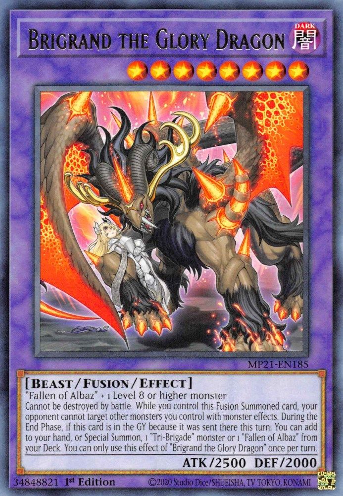 Brigrand the Glory Dragon (MP21-EN185) - Rare