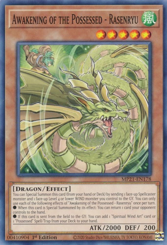 Awakening of the Possessed - Rasenryu (MP21-EN178) - Common