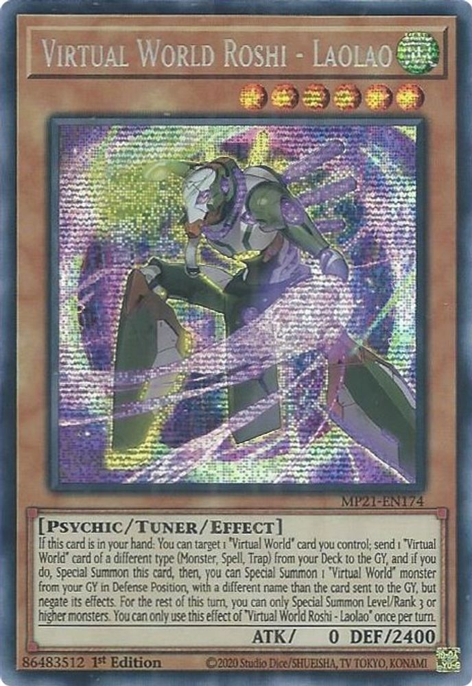 Monde virtuel Roshi - Laolao [MP21-EN174] Prismatic Secret Rare 
