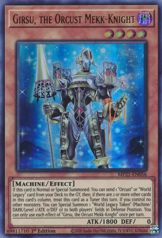 Girsu, the Orcust Mekk-Knight (MP21-EN056) - Ultra Rare