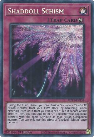 Shaddoll Schism [MP21-EN152] Prismatic Secret Rare