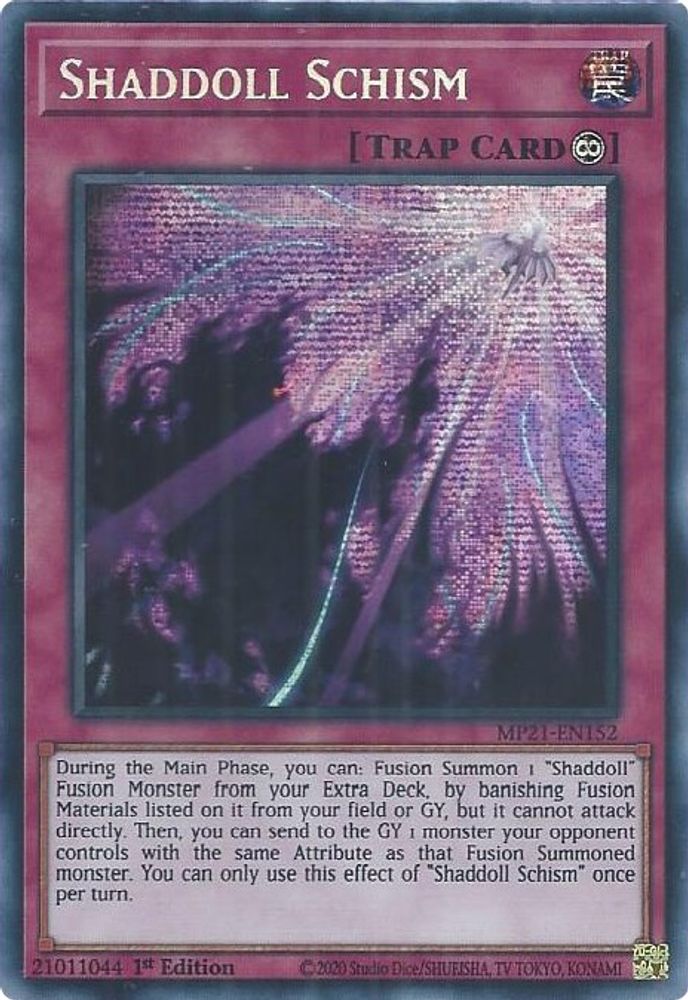 Shaddoll Schism [MP21-EN152] Prismatique Secret Rare 