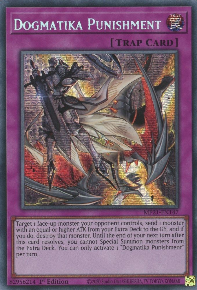 Dogmatika Punishment (MP21-EN147) - Prismatic Secret Rare