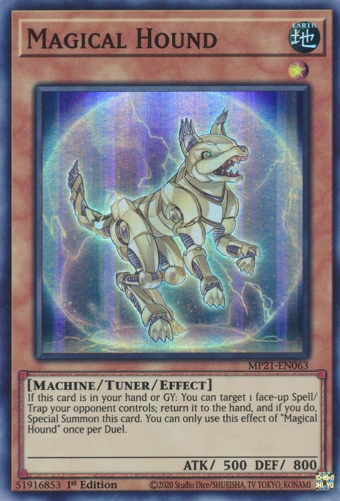 Magical Hound (MP21-EN063) - Super Rare