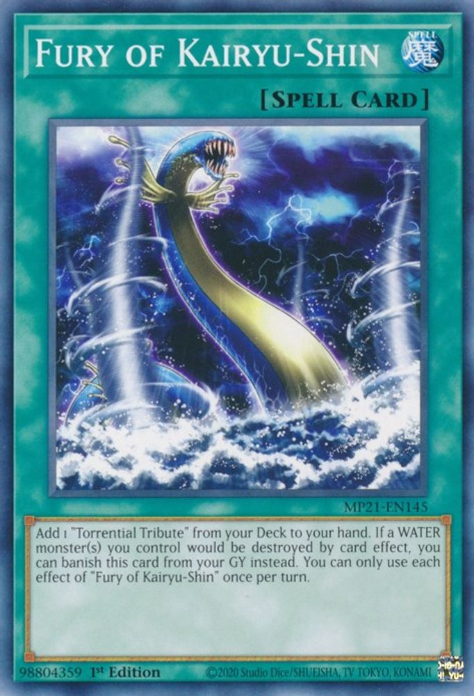 Fury of Kairyu-Shin (MP21-EN145) - Common
