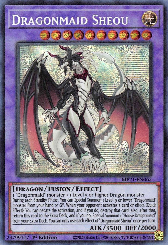 Dragonmaid Sheou [MP21-EN065] Prismatique Secret Rare 