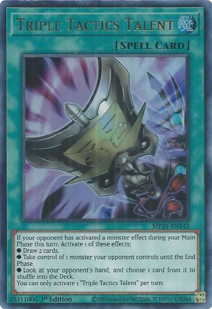 Triple Tactics Talent (MP21-EN143) - Ultra Rare