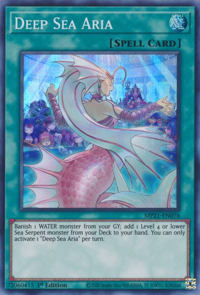 Deep Sea Aria (MP21-EN076) - Super Rare