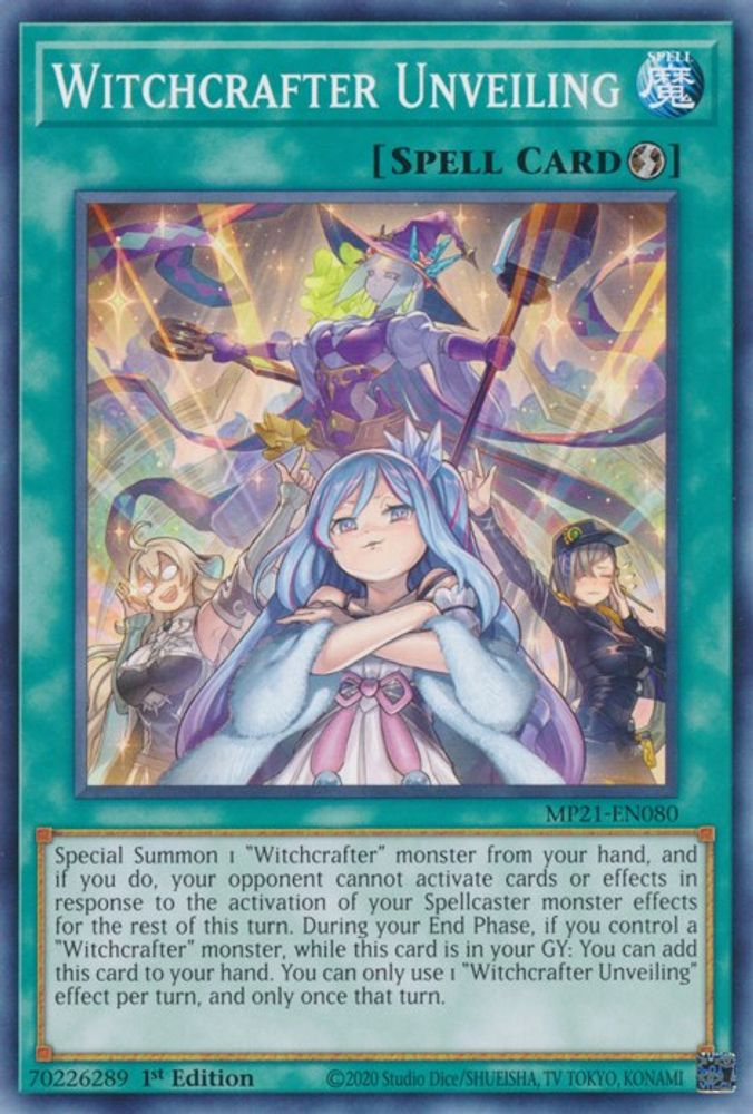 Witchcrafter Unveiling (MP21-EN080) - Common