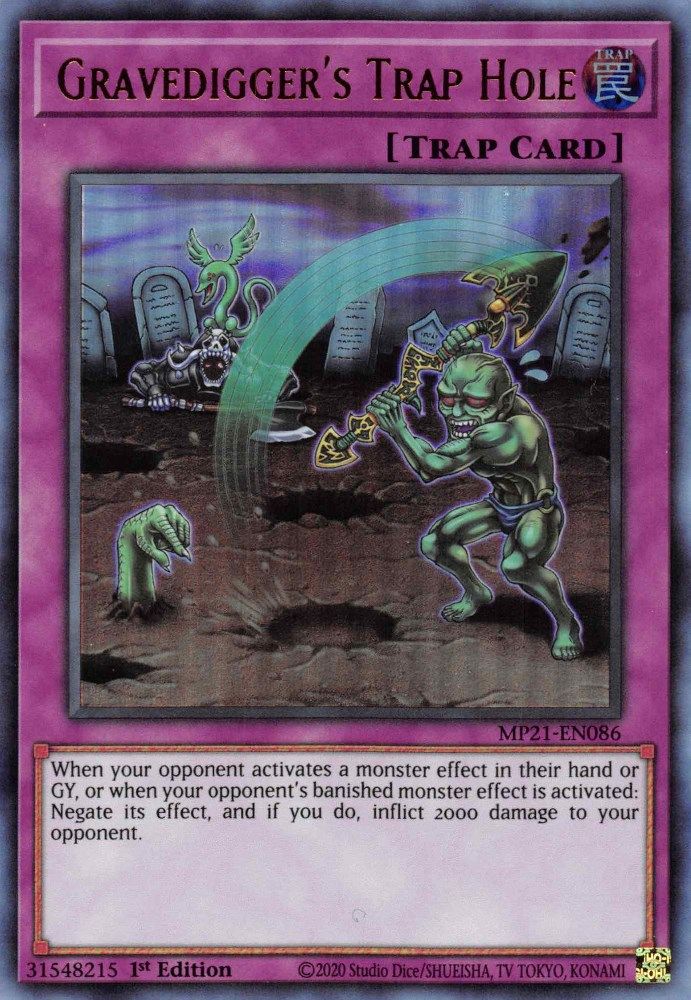 Gravedigger's Trap Hole (MP21-EN086) - Ultra Rare