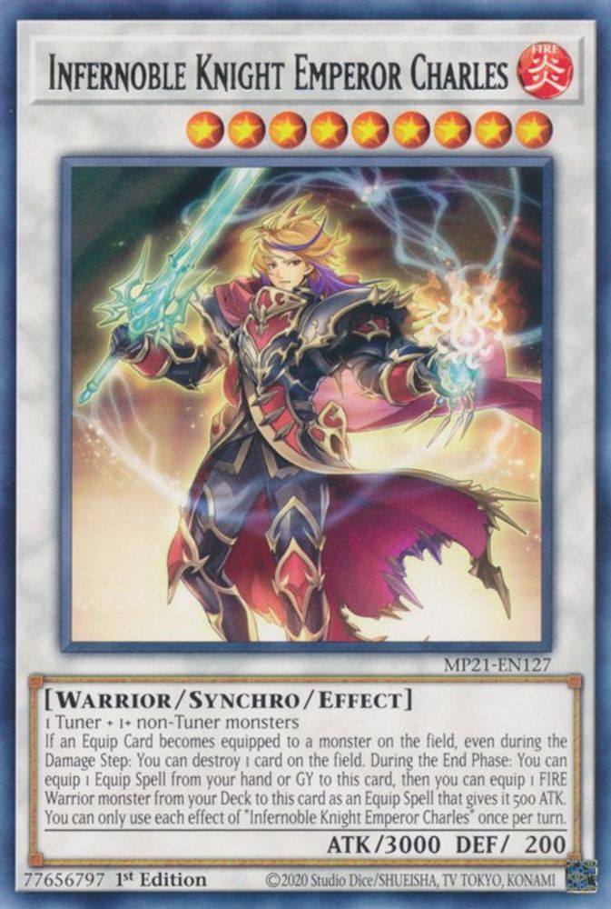 Chevalier Infernoble Empereur Charles [MP21-EN127] Rare 