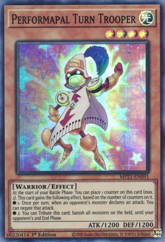 Performapal Turn Trooper (MP21-EN091) - Super Rare