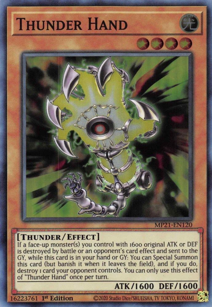 Thunder Hand (MP21-EN120) - Super Rare