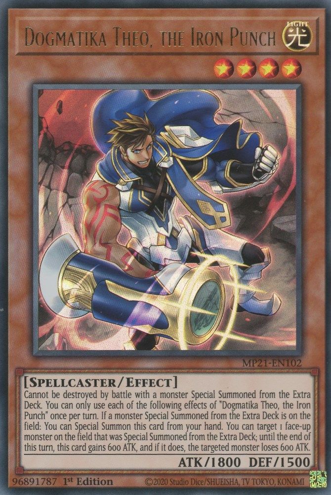Dogmatika Theo, the Iron Punch (MP21-EN102) - Ultra Rare