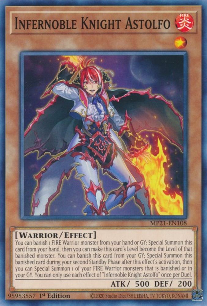 Infernoble Knight Astolfo (MP21-EN108) - Common