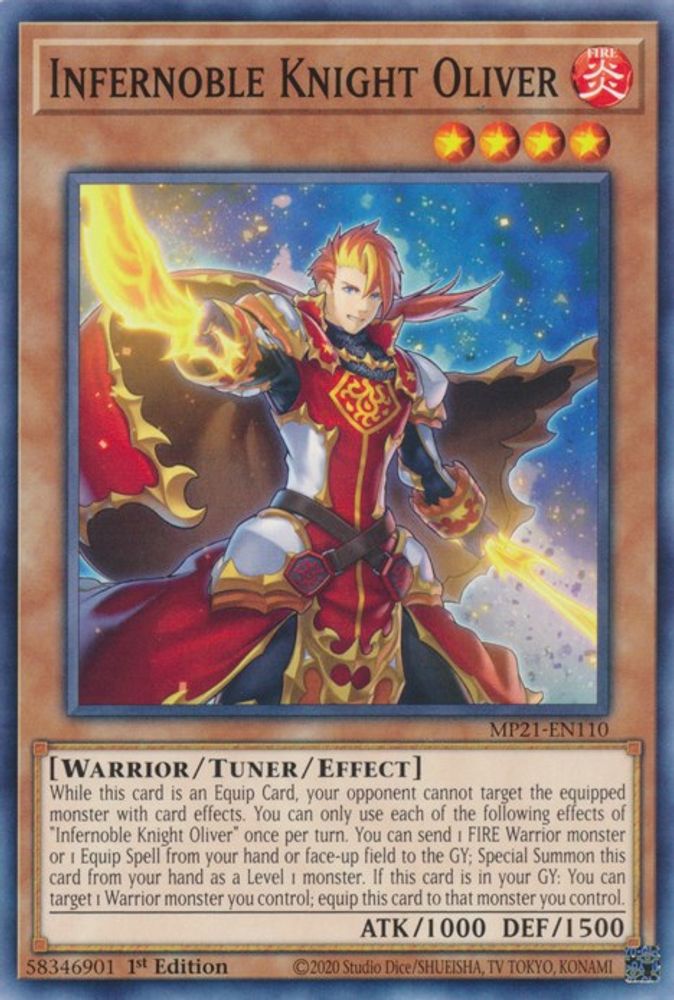 Infernoble Knight Oliver (MP21-EN110) - Common